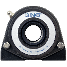 NG waterproof pillow block bearing with thread S2 Ø25, 2-bolt, open cover